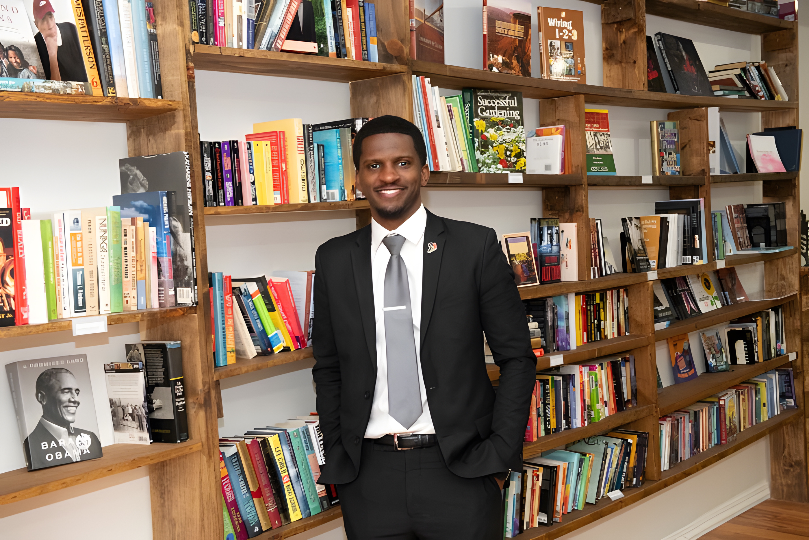 JerJuan Howard opens the Howard Family Bookstore at Puritan and Lesure
