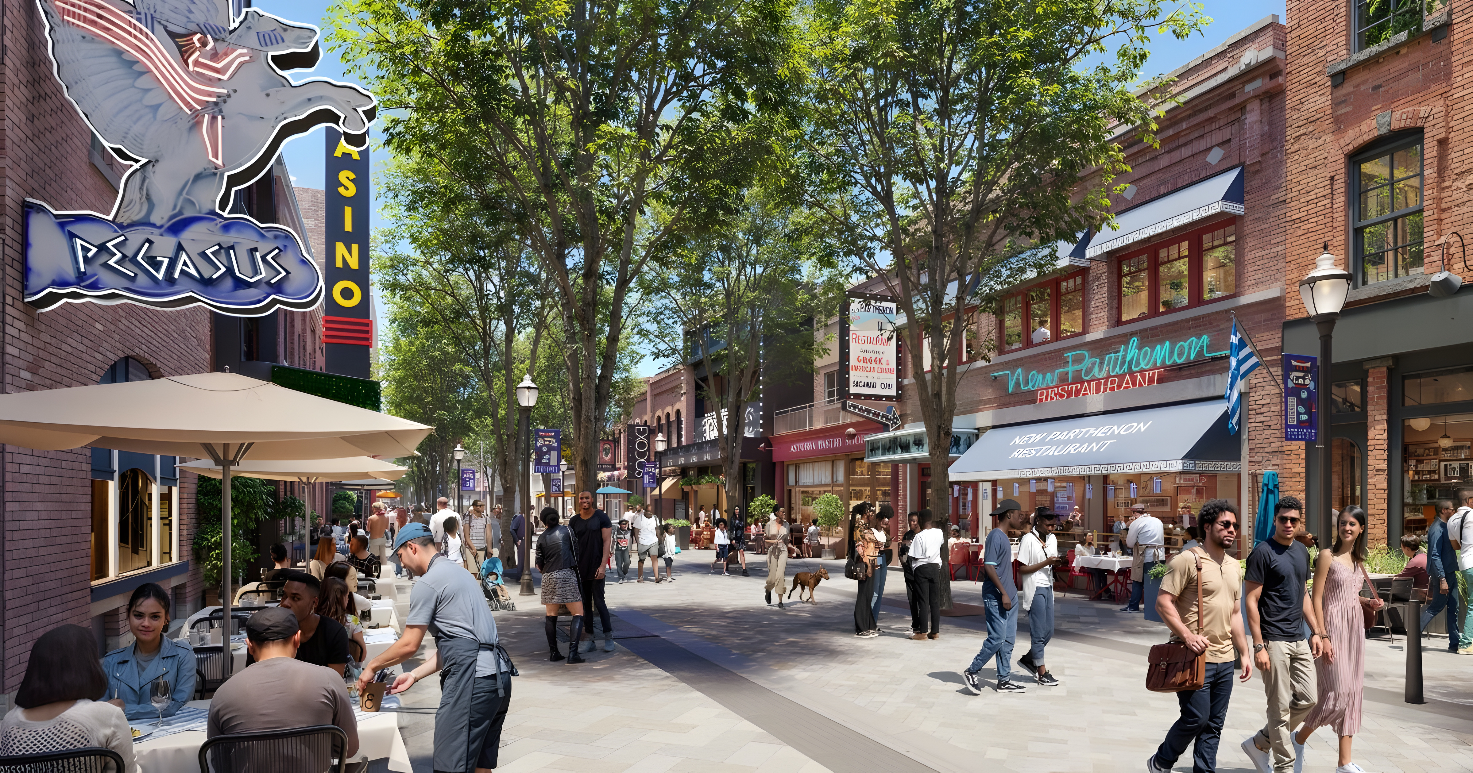 A more walkable Greektown is set to open in mid-June